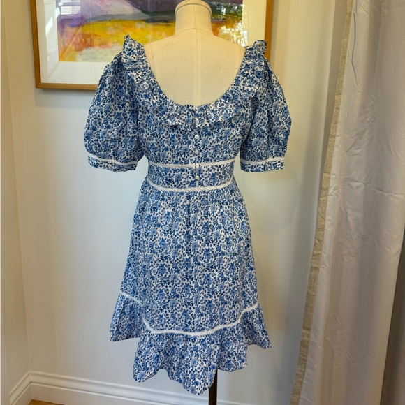 Pink City Prints Annie Mini Dress - Sky Rose - Picture 9 of 13